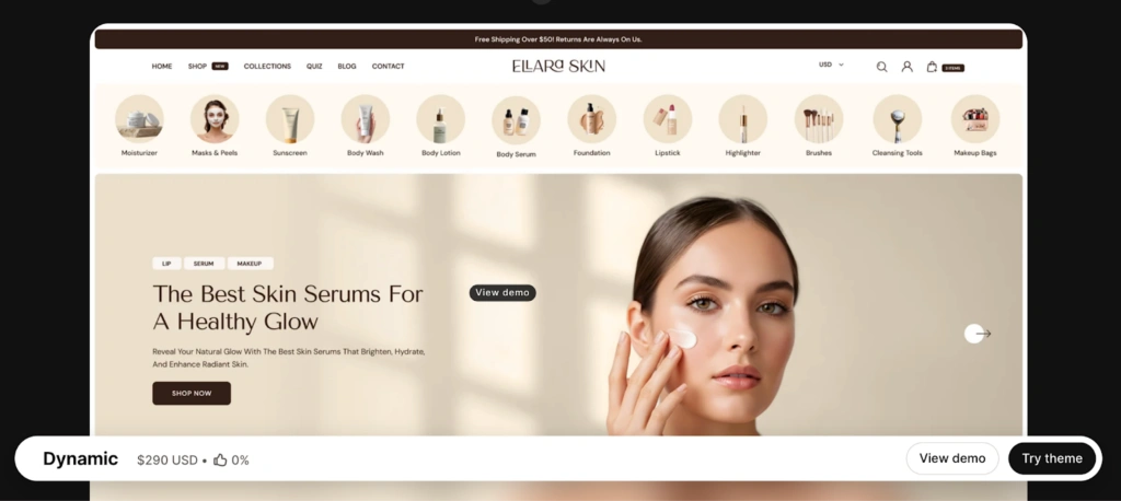 dynamic shopify theme